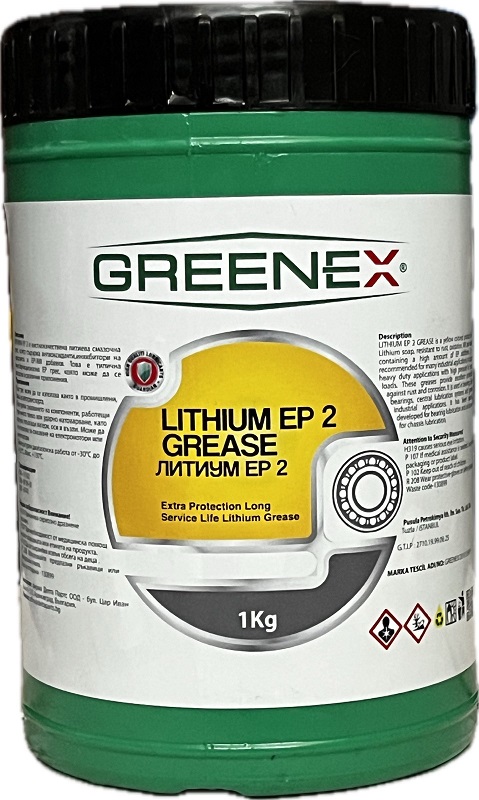 GREENEX GREASE LITHIUM EP-2 1kg /жълта/