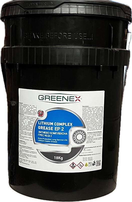 GREENEX GREASE LITHIUM COMPLEX EP-2 18kg /синя/