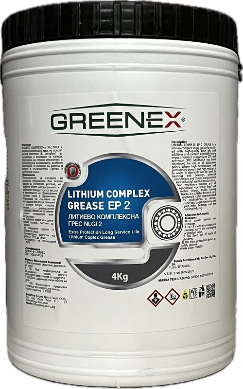 GREENEX GREASE LITHIUM COMPLEX EP-2 4kg /синя/