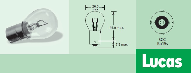 крушка LUCAS LLB241T 24V P21W 21W BA15s Standard AUX