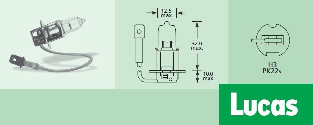 крушка LUCAS LLB460 24V H3 70W PK22s Standard
