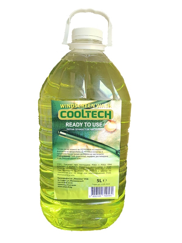 COOLTECH ЛЯТНА ТЕЧНОСТ ЗА ЧИСТАЧКИ ГОТОВА 5л