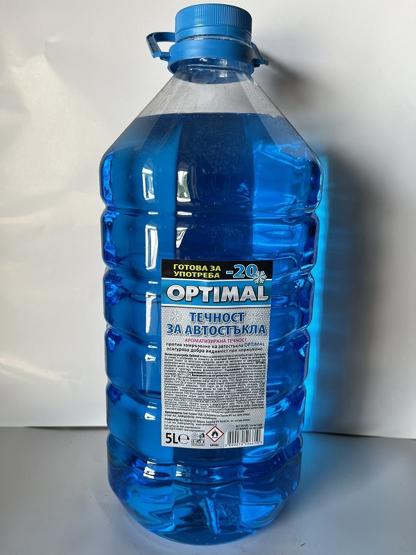 OPTIMAL ЗИМНА ТЕЧНОСТ ЗА АВТОСТЪКЛА /-20/ 5л